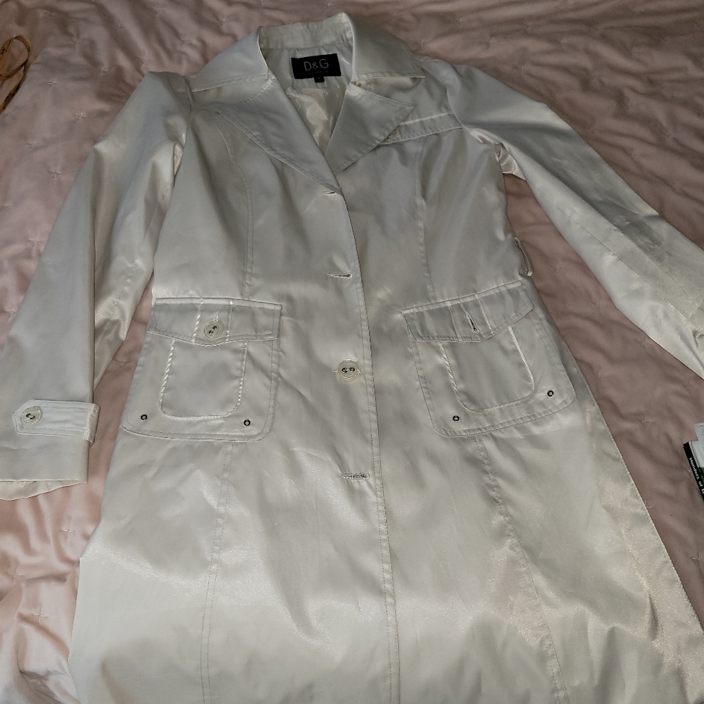 D&G White Lightweight Shirt Jacket